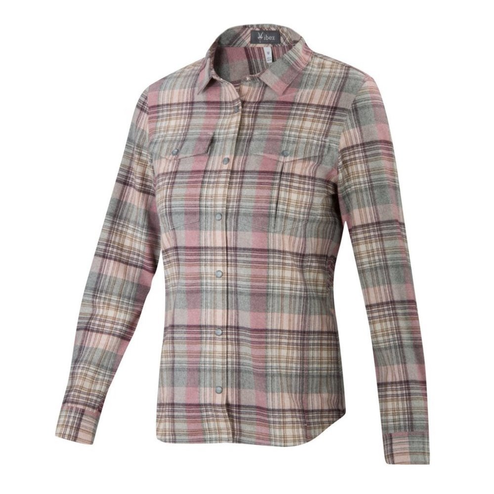 NWT Ibex Taos plaid wool shirt SMALL